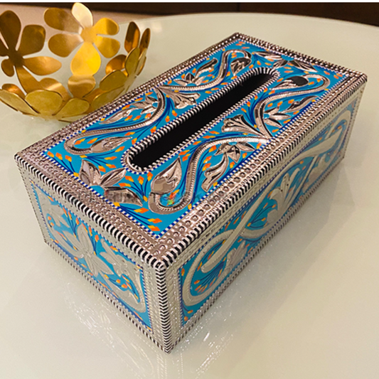 Handcrafted Tissue Paper Boxes Bring Vibrancy to Your Living Space.