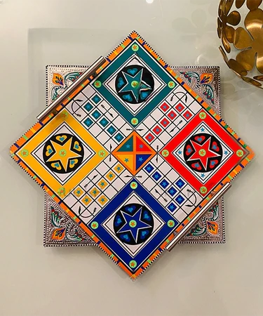 Colorful Ludo Tray