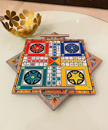 Colorful Ludo Tray