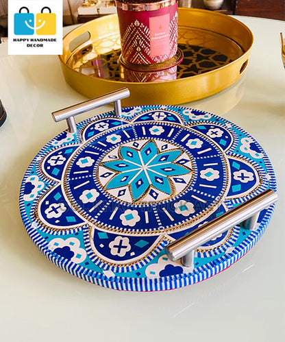 Azure Round Tray